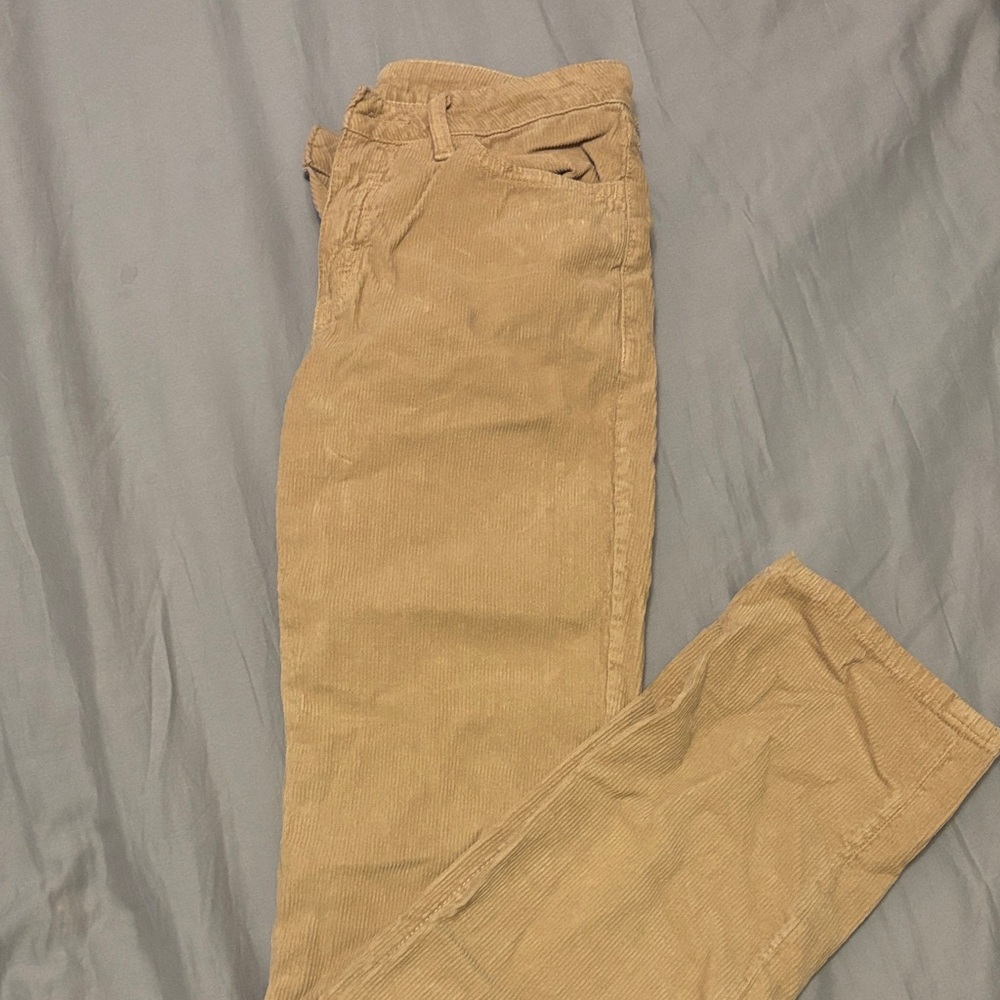 American Apparel Men's Light Brown Corduroy Pants